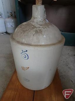 Red Wing 5 gallon crock jug with cork