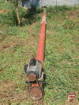 MJM auger, 6inx20ft with Sears electric motor, 115v, 1ph