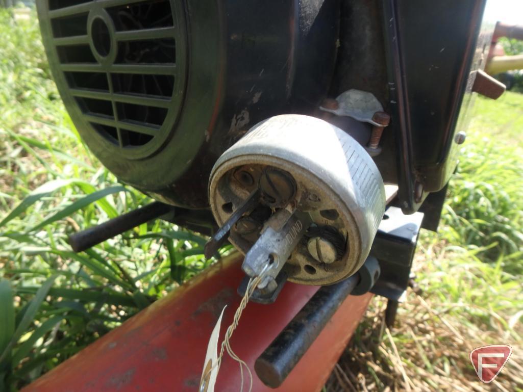 MJM auger, 6inx20ft with Sears electric motor, 115v, 1ph
