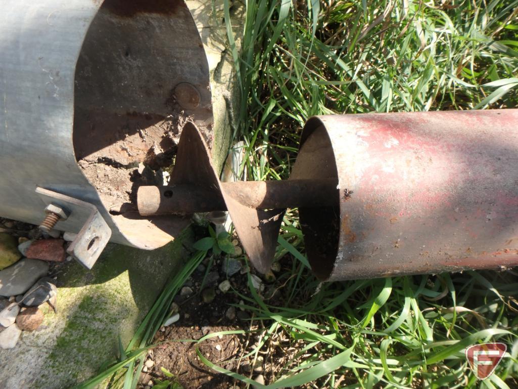 MJM auger, 6inx20ft with Sears electric motor, 115v, 1ph