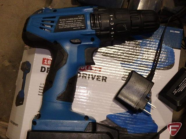 Altocraft 18v cordless drill with charger and battery and HDC 3" electric planer