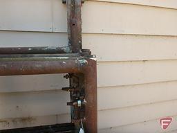 Scaffolding: (9) 5'x5' frames, 8' cross arms, (13) 2"x10"x8' wood planks