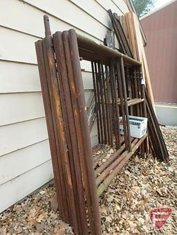 Scaffolding: (9) 5'x5' frames, 8' cross arms, (13) 2"x10"x8' wood planks