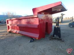 17' Goodwin gravel box with hoist and pump