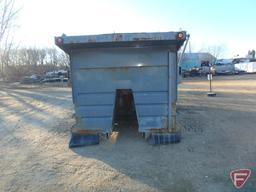 16' Gravel box with hoist cylinder