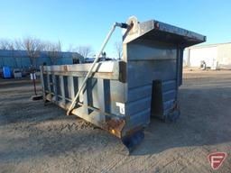 16' Gravel box with hoist cylinder