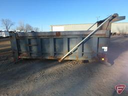 16' Gravel box with hoist cylinder