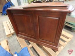 Creative Ideas wood 2-piece L-shaped desk with drawers, some drawers locked