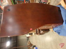 Creative Ideas wood 2-piece L-shaped desk with drawers, some drawers locked