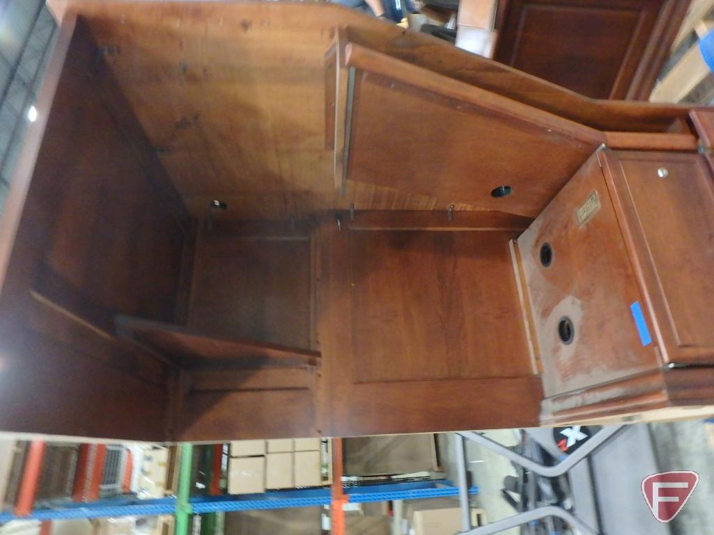 Creative Ideas wood 2-piece L-shaped desk with drawers, some drawers locked