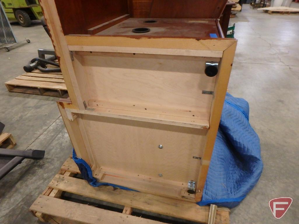 Creative Ideas wood 2-piece L-shaped desk with drawers, some drawers locked