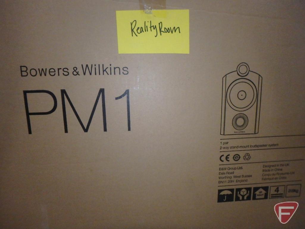 (2) Bowers & Wilkins 100watt 8ohm speakers model PM1