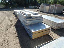 Crowntonka by Everidge wood rail walk-in freezer with floor