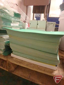Spinnaker Coating Strip-Tac adhesive paper, assorted colors; Ricoh Priport ink JP-30