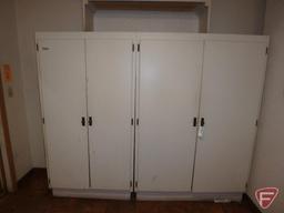 (6) Storage cabinets, (2) bookshelves
