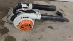 Stihl model SH85C gas leaf blower, with manual, vacuum and bag attachment for mulching