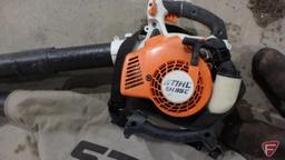 Stihl model SH85C gas leaf blower, with manual, vacuum and bag attachment for mulching