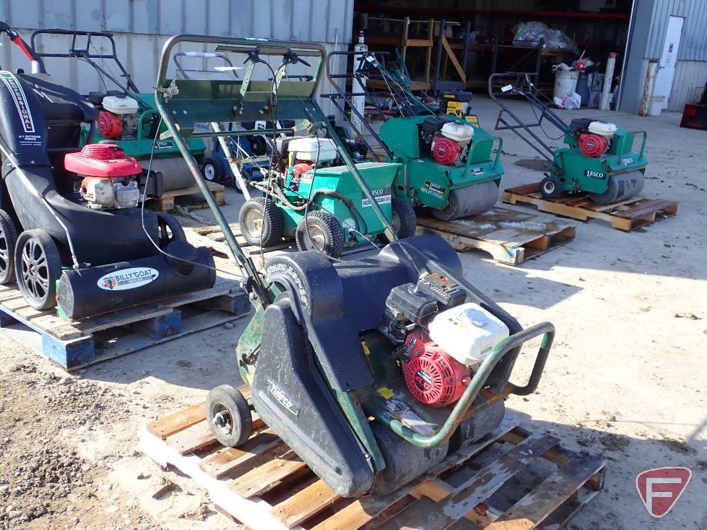 Turfco walk behind core aerator, Honda GX120 gas engine, model 85370, E0013