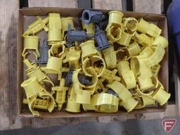 Hunter popup sprinklers and sprinkler parts: Rain Birn junction box covers, self-tapping saddles