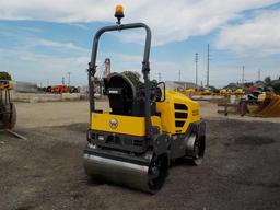 Wacker Neuson RD27-120 Double Drum Vibrating Roller c/w Roll Bar, 47" Drums