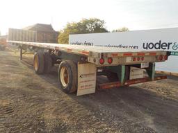 2004 Utility  Tandem Axle Flatbed Trailer (48' x 102") GVWR 80,000 lbs, Adj