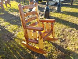 Red Cedar Log Rocker