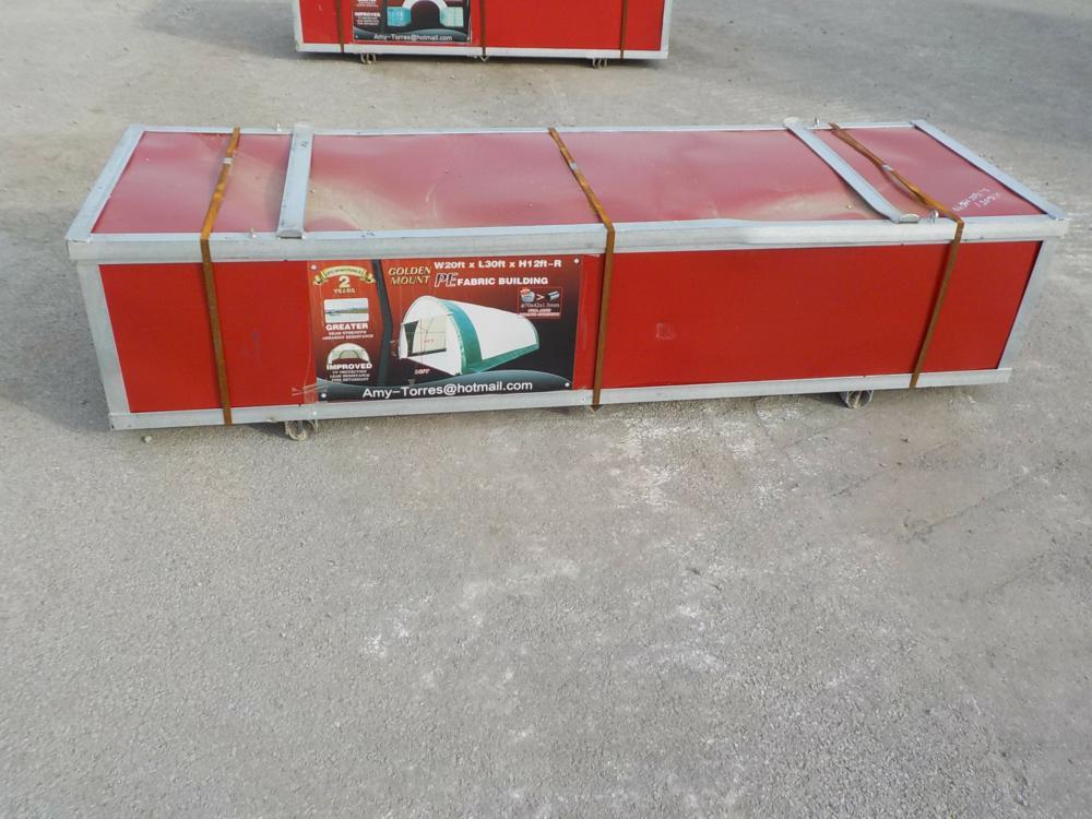 Golden Mount S203012R-300 PE Dome Storage Container 20' x 30' x 12' - Unuse