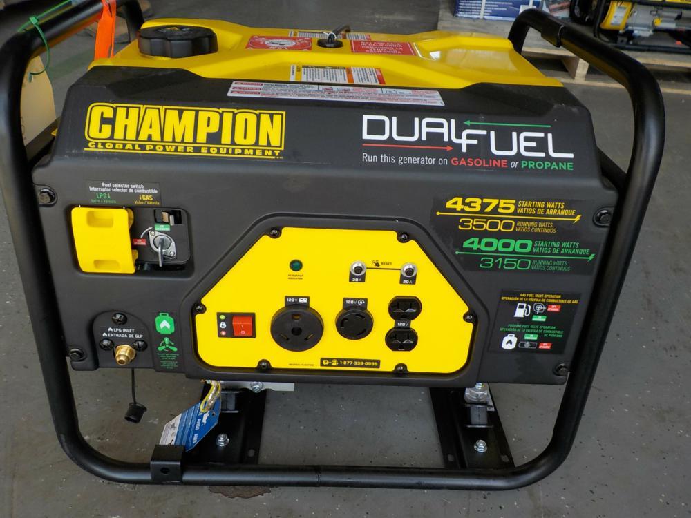 Champion 4375 Watt Dual Fuel Generator - Unused