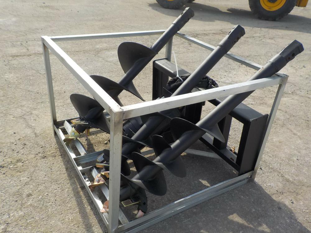 Greatbear  Auger to Suit Skid Steer c/w 3 Auger Bits - Unused