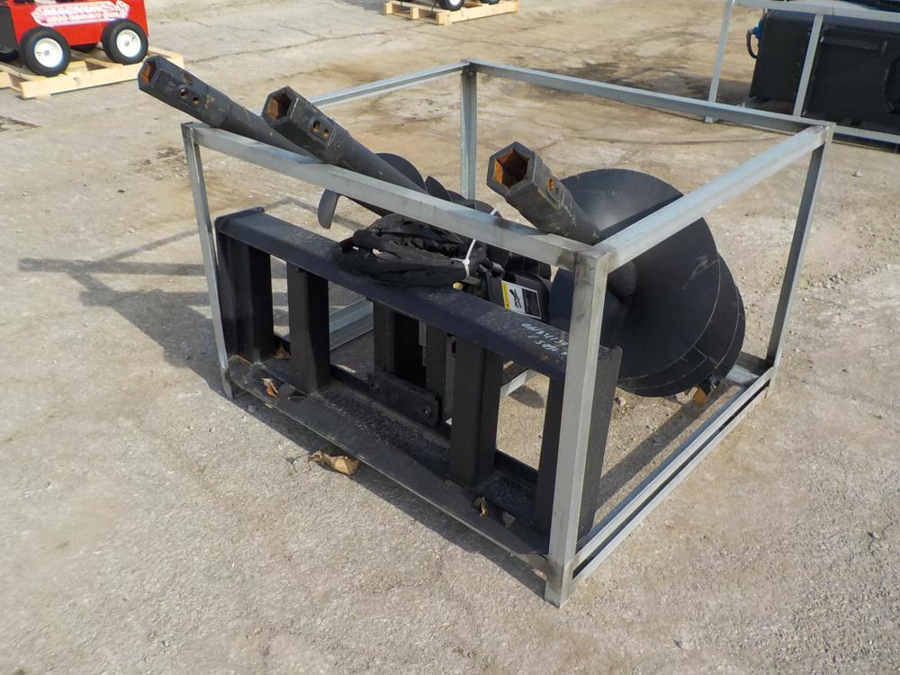 Greatbear  Auger to Suit Skid Steer c/w 3 Auger Bits - Unused