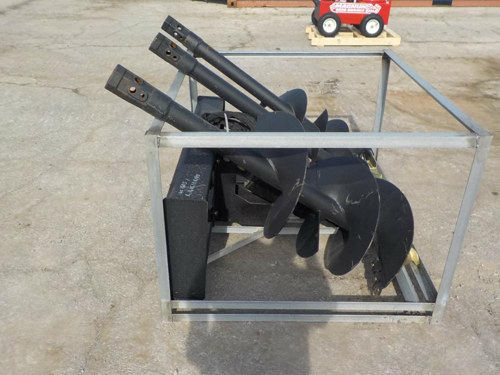 Greatbear  Auger to Suit Skid Steer c/w 3 Auger Bits - Unused