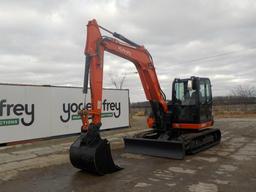 2016 Kubota KX080-4 Excavator c/w Cab, A/C, Rubber Tracks, Blade, Swing Boo