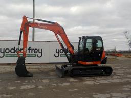2016 Kubota KX080-4 Excavator c/w Cab, A/C, Rubber Tracks, Blade, Swing Boo