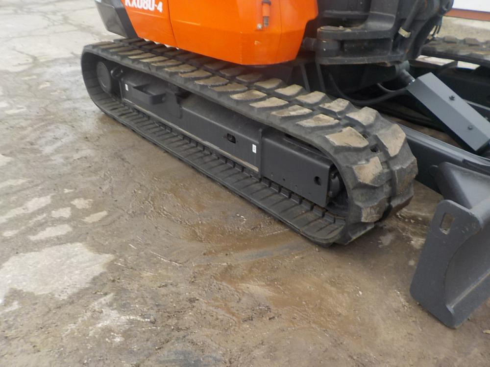 2016 Kubota KX080-4 Excavator c/w Cab, A/C, Rubber Tracks, Blade, Swing Boo