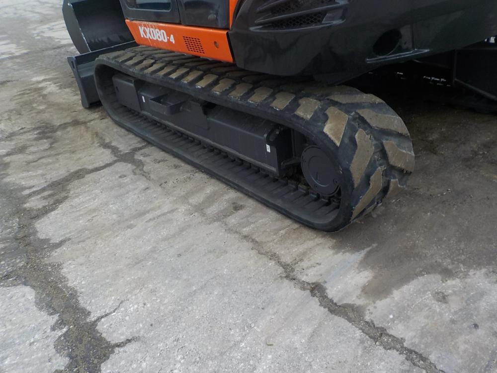 2016 Kubota KX080-4 Excavator c/w Cab, A/C, Rubber Tracks, Blade, Swing Boo