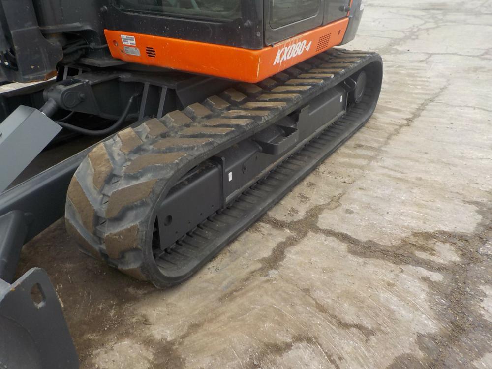 2016 Kubota KX080-4 Excavator c/w Cab, A/C, Rubber Tracks, Blade, Swing Boo