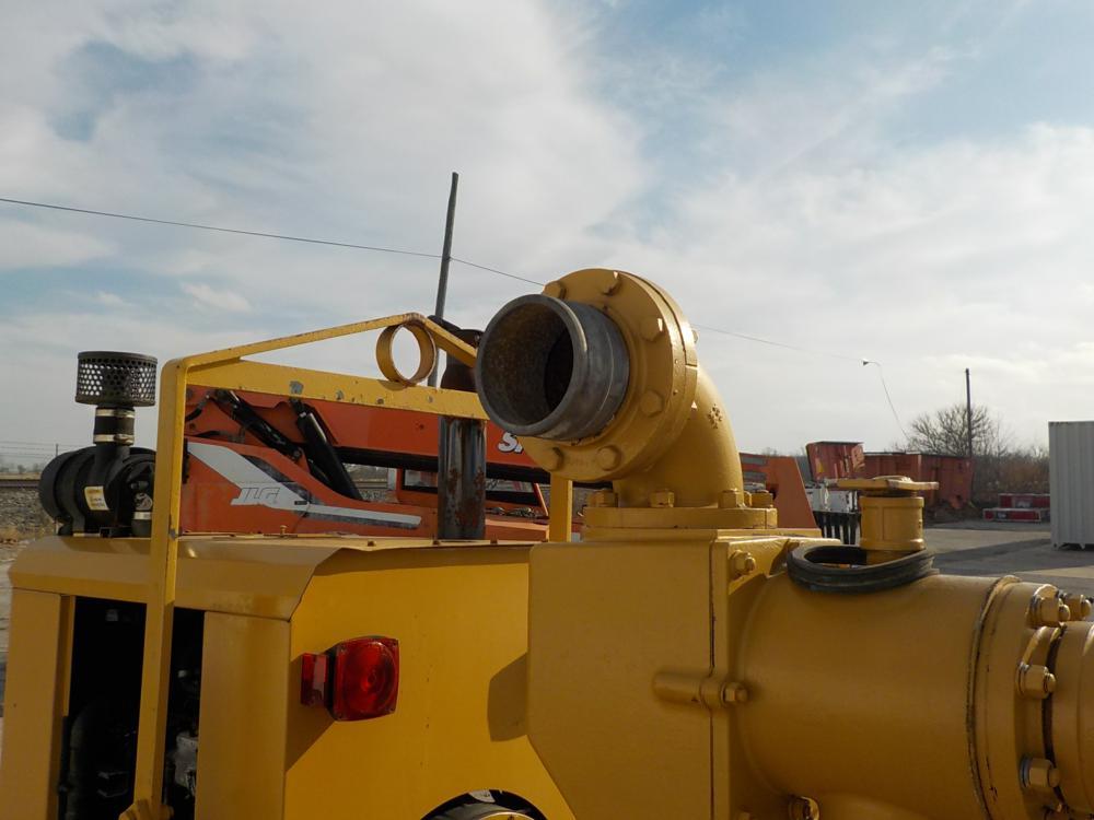 CH&E 6" Waterpump c/w Single Axle Trailer, Perkins 4 Cyl Diesel Engine