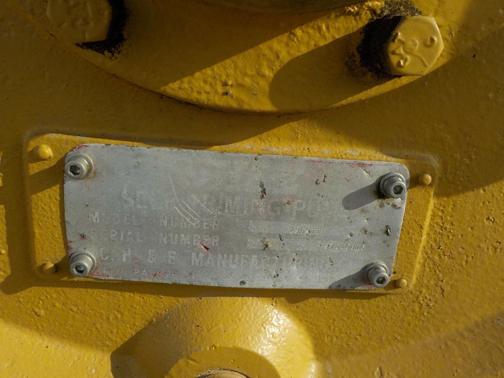 CH&E 6" Waterpump c/w Single Axle Trailer, Perkins 4 Cyl Diesel Engine