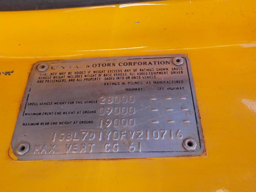 Chevrolet C70 4x2 Dump Truck c/w CAT 3208 10.4L V8 210HP Diesel Engine, Aut