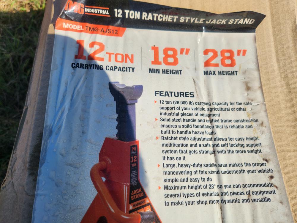 Tmg Industrial AJS12 12 Ton Jack Stand - Unused