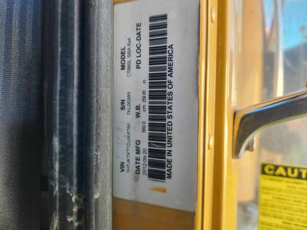 2012 Caterpillar CT660L 6x4 Tri Axle Dumptruck c/w A/C, CAT CT13 Engine, Ea