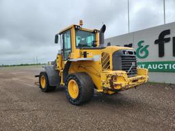 2010 Volvo L90F Wheeled Loader c/w Cab, 60" Forks, QC (Brakes Need Attentio