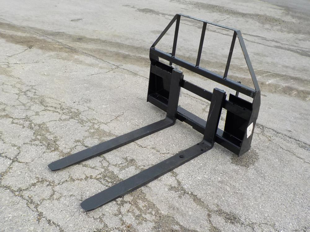 Mower King SA Skid Steer Forklift Attachment, 4' Forks - Unused