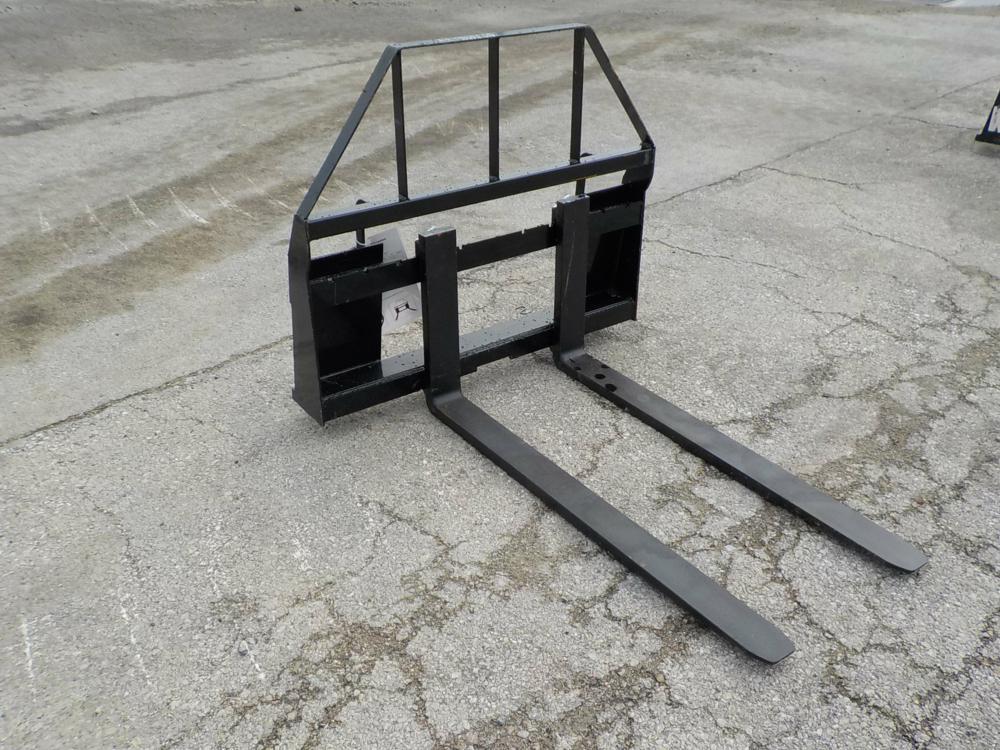 Mower King SA Skid Steer Forklift Attachment, 4' Forks - Unused