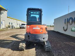 2018 Kubota U35-4R3 Mini Excavator c/w Cab, Rubber Tracks, Blade, Swing Boo