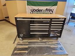 62" HD Work Center c/w Peg Board & Power Station - Unused