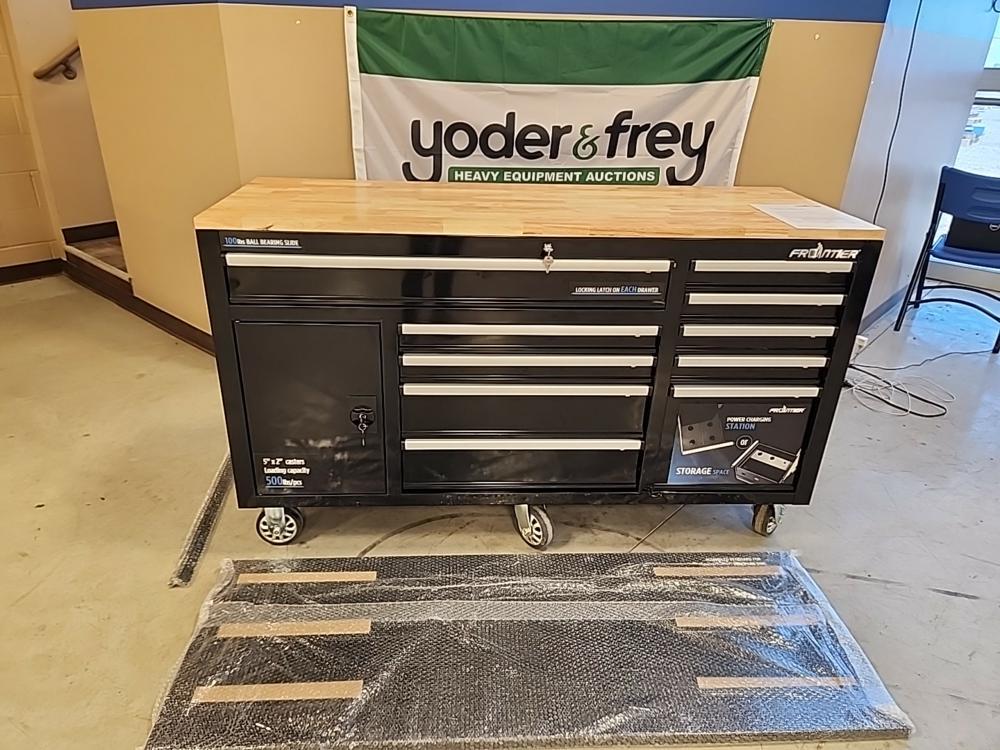 62" HD Work Center c/w Peg Board & Power Station - Unused