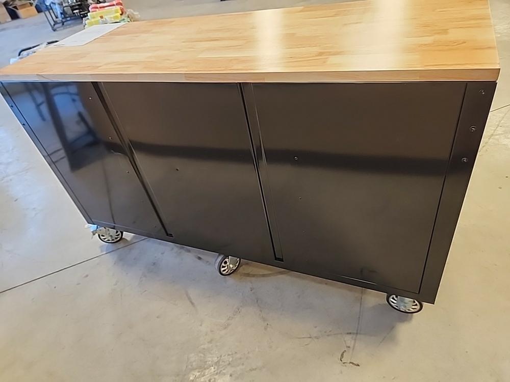 62" HD Work Center c/w Peg Board & Power Station - Unused
