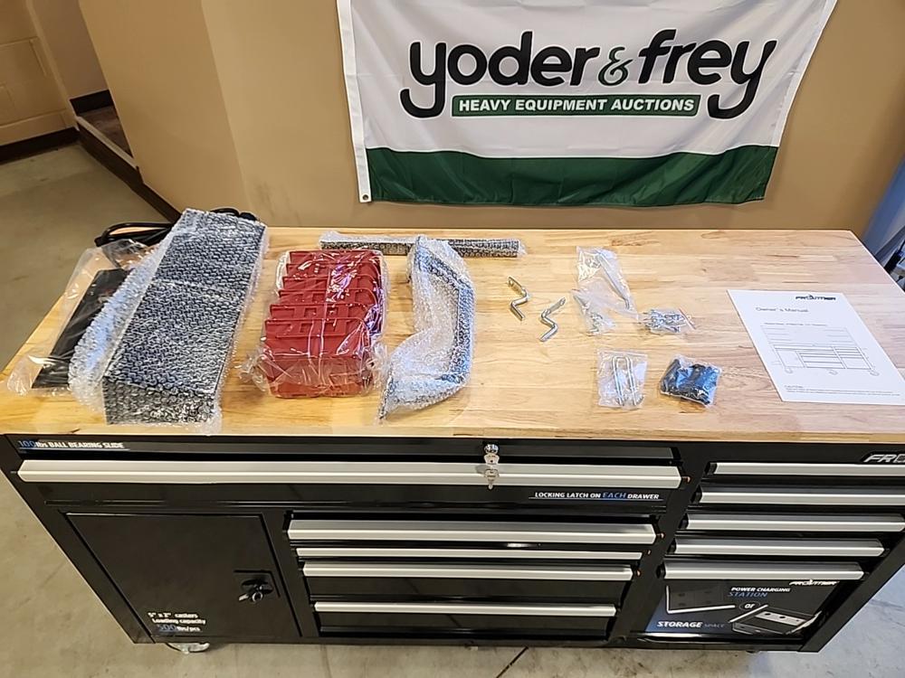 62" HD Work Center c/w Peg Board & Power Station - Unused