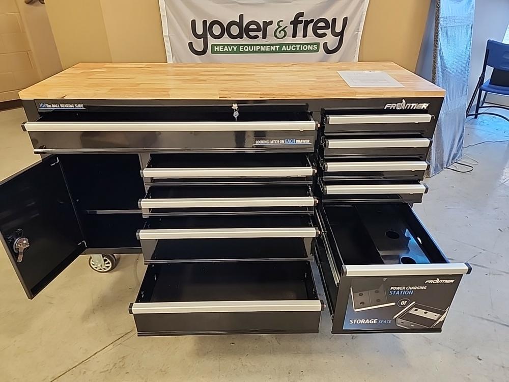 62" HD Work Center c/w Peg Board & Power Station - Unused
